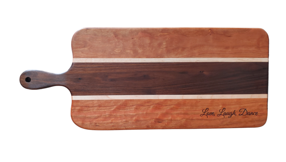 Willow Nola Gumbo Charcuterie Board with personalized message.