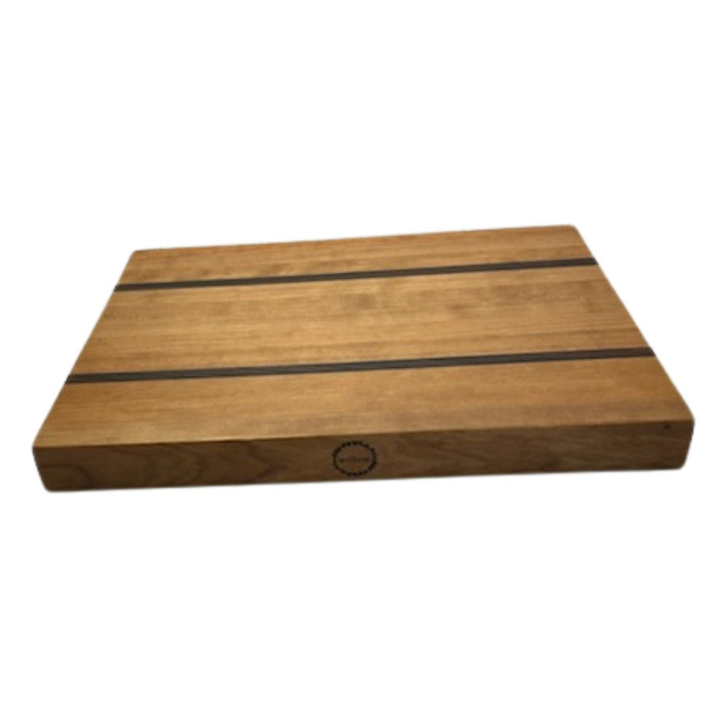 Willow handmade Cherry Wood Cutting Board with Walnut Stripe