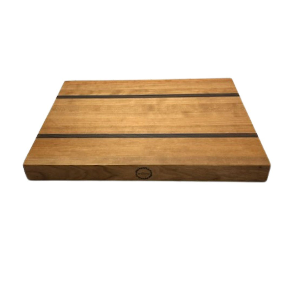 Cherry Cutting Board with Walnut Stripe