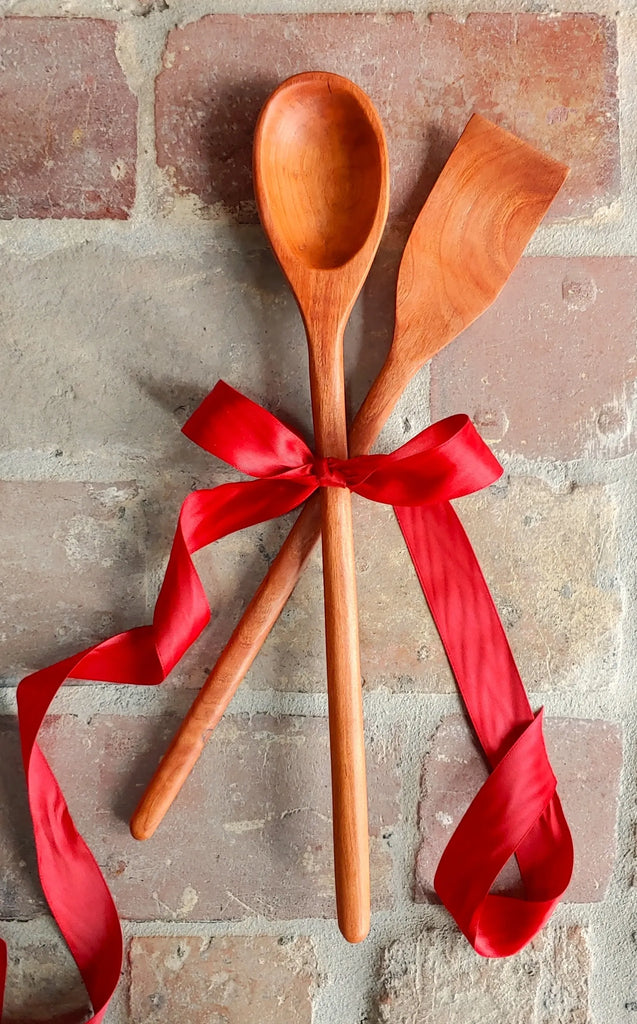 Hand-carved Cherry Wood Spoon Gift Set