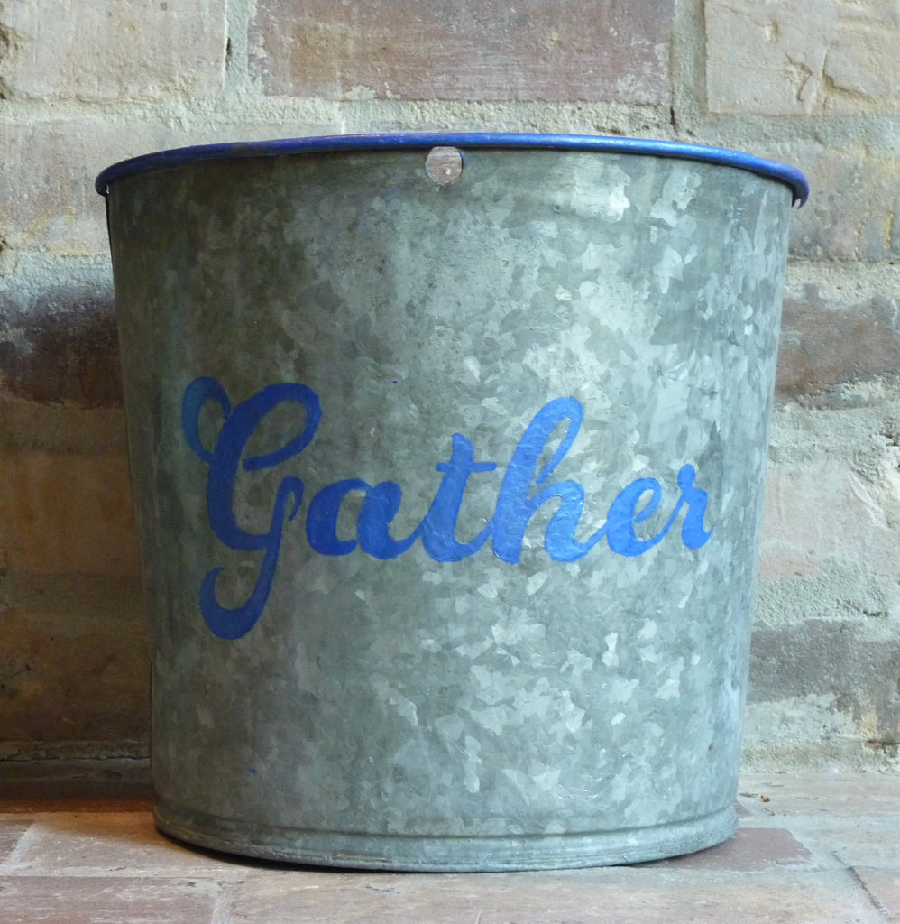Blue Gather Sap Bucket